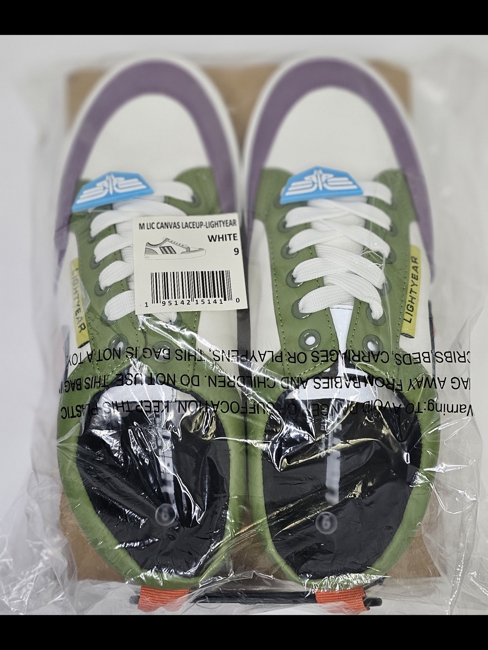 Disney Lightyear Lace Up Sneakers Mens Size 9 (NEW WITH TAG)